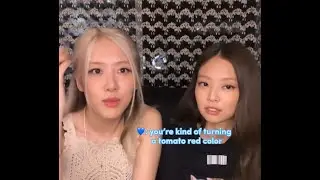 when jennie made ros&eacute; blush🫣😳 #chaennie #blackpink #viral #vlive