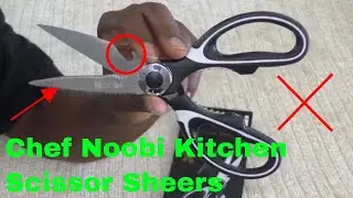 ✅  How To Use Chef Noobi Kitchen Scissor Sheers Review