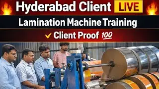 Hyderabad Client Visit 🔥 Lamination Machine LIVE Training & Demo in gorakhpur call 9454370717