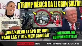TRUMP ¡DOBLO LAS MANITAS Y LE BAJO 3 RAYITAS! MÉXICO IMPONE ¡CLAUDIA SHEINBAUM MAS VARO PARA MÉXICO!