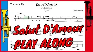 Edward Elgar - Salut D'Amour - Piano Accompaniment with sheet music - Solo in Bb (PDF Scores)