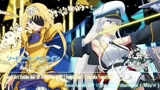 Nightcore​ -​ Resolution​&graphite/diamond​ | SAO​ A​ WOU​ 0P​ ​&​ Azur​ Lane​ OP​ (Guitar​ Cover)​