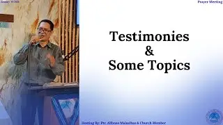 Midweek Service/Prayer Meeting 1/14/2026