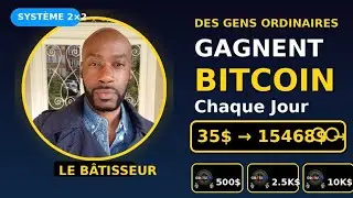 Un achat unique des gains illimit&eacute;s . Exemple avec 25$ (+frais) bitcoin 