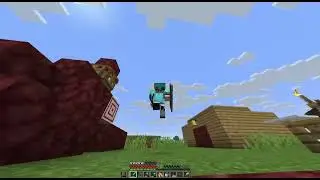 Minecraft Working around the base in my forever world