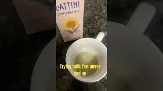 Different types of milk tasting 🤔 with my guest host (my husband) lol #review #food #tasting