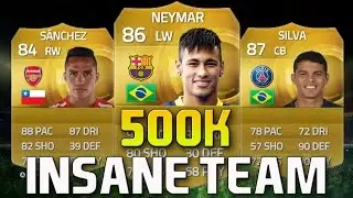 Fifa 15 500k Squad Builder ft Neymar Sanchez and Thiago Silva!