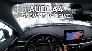 2023 Audi A4 35 TFSI Snowy POV Drive