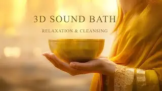 3D Sound Bath with Tibetan Singing Bowls Deep Relaxation & Mind Cleansing
