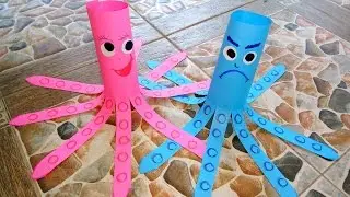 ❤ How to Make Paper Octopus ❤DIY Tutorial