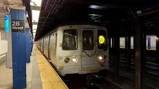 MTA New York City Subway : Ditmars Blvd Bound R46 W Train @ 28th Street