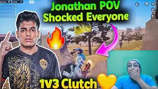 Jonathan POV 1v3 WSB Shocked Everyone 😱 Jonathan Today Match POV | Jonathan 1v3 Clutch