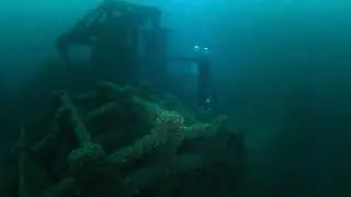 Sidewheel Steamer Detroit in Lake Huron