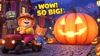 Mama Cat and the Giant Harvest Festival 🌟 Magical Star Seed Grows Giant Fruits!