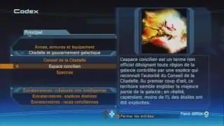 Mass Effect 1 - Codex - Citadelle et gouvernement galactique