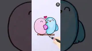 How to Draw Cute Little Birds - Step by Step Drawing
