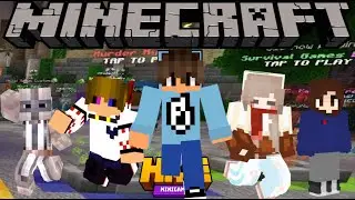 Playing Minecraft Hive with SaplCake, DarkWolf70, Epicness Bee and Nuggets