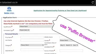 Tata Apprentice Form Fill Up | Tata Apprentice Diploma | Tata Apprentice ITI | Tata Steel Jobs |Tata