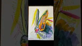 Day 2: Rafinesque&rsquo;s Big eared Bat. #art #timelapseart #painting #bats