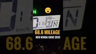 New Honda Shine 2025 Mileage test | best Mileage Bike #shorts #viral #trending #trendingshorts #yt