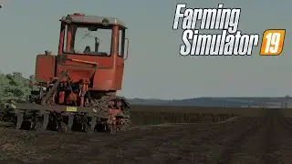 FS19 |Map Koshmak| Plowing on the best Soviet crawler tractor DT-75 with a plow PLN-4-35