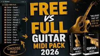 [FREE DOWNLOAD] Free vs Full Guitar MIDI Pack… HUGE Difference 😳🎸  #freeguitarkit