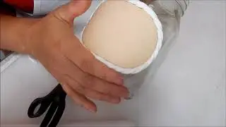 Pote bombom com urso (Maratona de potes Monicarts)