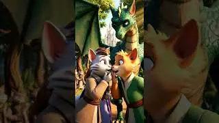 🐉👑Elara & the Gentle Dragon | Magical Friendship Story|エララ | 艾拉拉 #cat #animation #dragon #magic p6