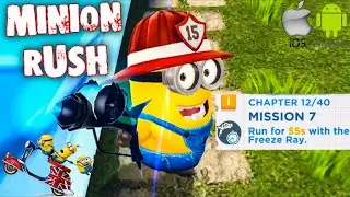 Minion Rush - Run for 55s with the Freeze Ray.