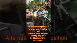 Atlernator checking !how check an alternator on test bench!