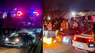Flame Thrower Car Meet Gets Busted By Cops // End Of An Era S550 Mustangs Sold // Cops vs