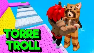 TROLLEO a MANDARINA en la TORRE TROLL DE LOS ABRAZOS !! Hug Troll Tower 🤗