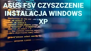 Asus F5V Czyszczenie wymiana dysku twardego instalowanie Windowsa XP