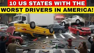 Top 10 States with the WORST Drivers in America!