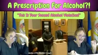 Probation Violation: Defendant Claims He Got A Prescription For Alcohol??!! #trending #court #zoom