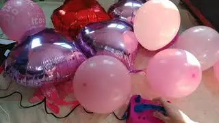 Heart balloon🎈❤️❤️😻with Electric balloons pump #unboxing #ballonspop #balloon 