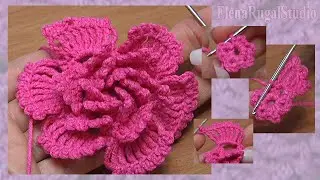 How To Crochet Big Petal Flower
