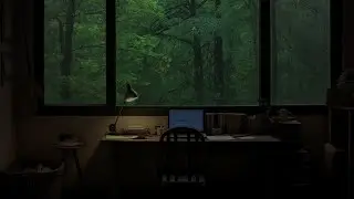 Study Room with Rain Sounds 🌧️ Ideal for Meditation, Study, and Restful Sleep