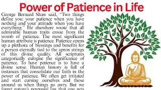 Never Lose Hope: Learn the True Power of Patience | Reading Comprehension Passage | Passage Reading