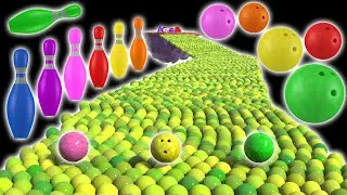🎳✨ Kinetic Sand Bowling Ball Alphabet Song & Colors Adventure 🚀🌈 Fun Learning for Toddlers!