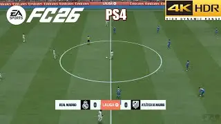 Геймплей EA FC 26 &mdash; дерби &laquo;Реал Мадрид&raquo; против &laquo;Атлетико Мадрид&raquo; [PS4 старого поколения 4K HDR]