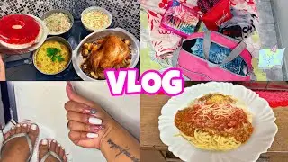 VLOG: FIZ UM ALMOÇO ESPECIAL + ARRUMANDO A MALA DE VIAGEM / FIZ AS UNHAS ✨
