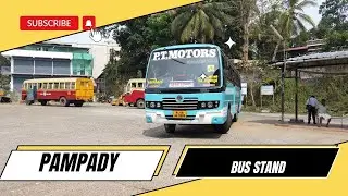 PAMPADY Bus stand || Private bus Entry || Bus mashup
