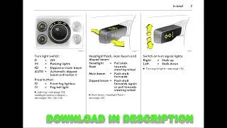 Opel Vectra (2002-2008) Owner&rsquo;s Manual English PDF Car Handbook