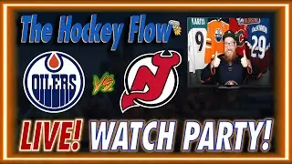 LIVE! OILERS vs DEVILS WATCH PARTY! (NHL Free Play-By-Play REACTION/COMMENTARY)