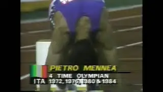 Olympics   1984 Los Angeles   Track   Mens 200m Final   USA Carl Lewis Kirk Baptiste & T Jeffe