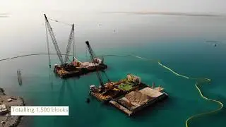 First Quay Wall Block at The Red Sea