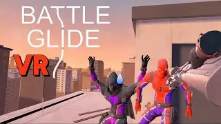 Playing VR SPIDER-MAN Co-op with Guns with my Brother!!(BattleGlide Vr)