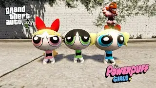 POWERPUFF GİRLS KIRMIZI YARATIK HİM'E KARŞI (GTA 5 MODS)