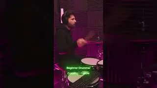 Learning drums with Coldplay - Yellow #shorts
